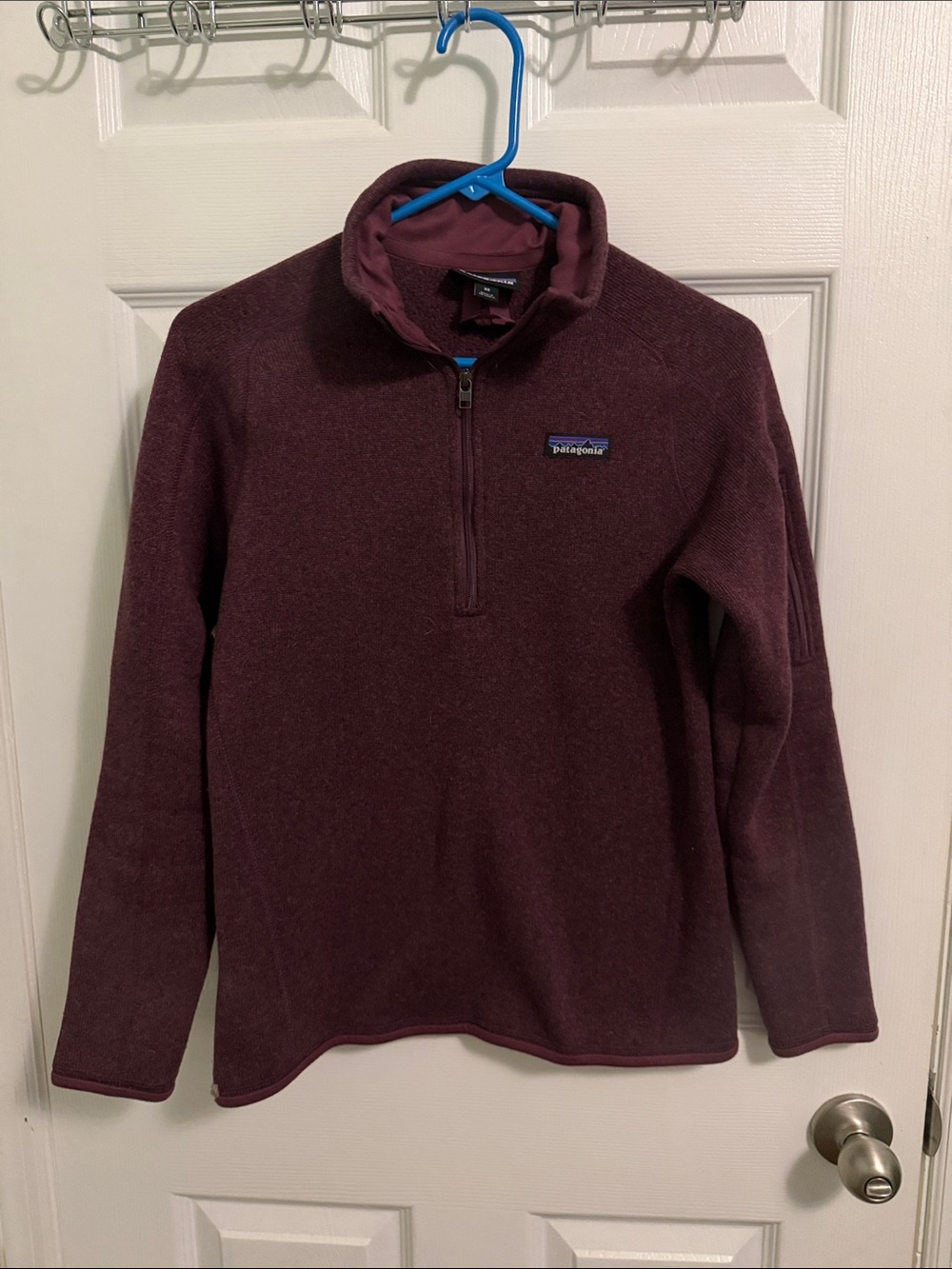 Patagonia Women’s Half-Zip Pullover Sweater - Deep Burgundy